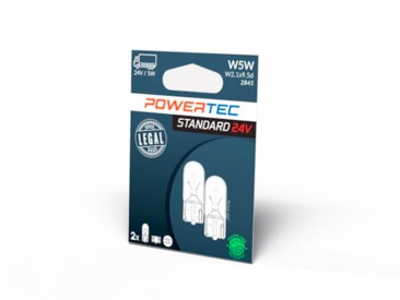 LÂMPADA POWERTEC W5W T10 24V 5W W2.1X9.5D