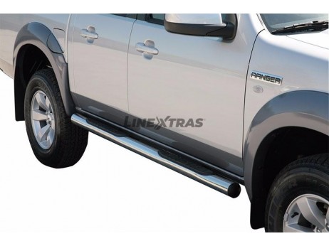 Marche Pieds Ford Ranger DC 07-09 Inoxydable Tube 76MM