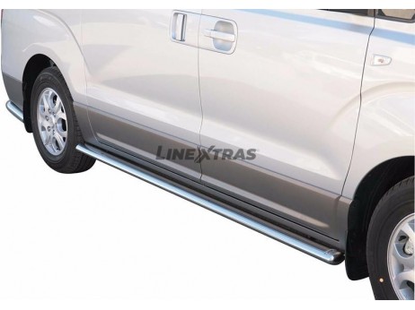 Side Steps Hyundai H1 Wagon 2008+ Stainless Steel Oval