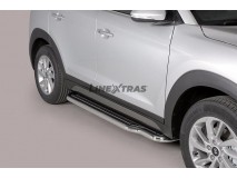 Estribos Hyundai Tucson 2015+ Inox C/ Plataforma