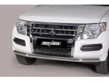 Front Protection Mitsubishi Pajero 2007+ Stainless Steel 76ММ