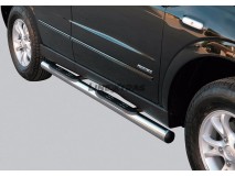 Side Steps Ssangyong Actyon 2006+ Stainless Steel Tube 76MM