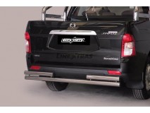 Double Rear Protection Ssangyong Actyon Sports 2012+ Stainless Steel 63MM