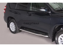 Estribos Toyota Land Cruiser 150 2009+ 5P Inox C/ Plataforma