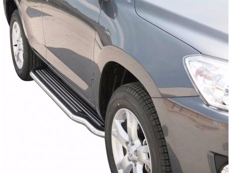 Marche Pieds Toyota Rav 4 09-10 Inoxydable Avec Plateforme