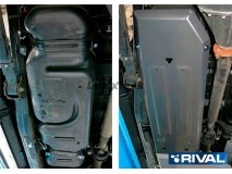 Fuel Tank Skid Plate 6mm Aluminium Ford Ranger 2012+ Rival