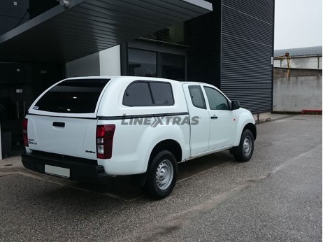 Hard-Top Isuzu D-Max 2012+ Space Cab Avec Fenêtre Linextras Hard-Top Isuzu D-Max 2012+ Space Cab Avec Fenêtre Linextras