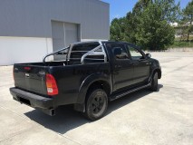 Roll-Bar Toyota Hilux 05-15 Inox C/ Proteção Vidro