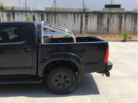 Roll-Bar Toyota Hilux 05-15 Inox C/ Proteção Vidro