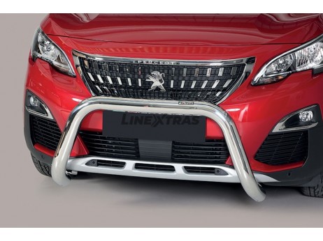 Big Bar U Peugeot 3008 2016+ Inox 76MM C/ EC