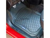 Kit 4 Tapetes Borracha Goodyear Cinza