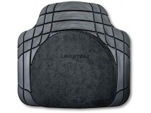 Juego 4 Alfombras PVC + Moqueta Goodyear Negro